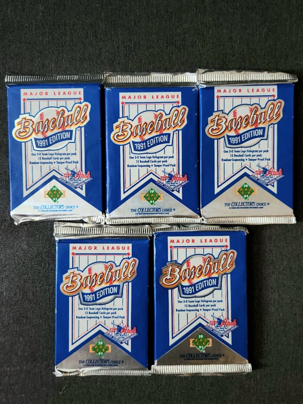 Upper Deck MLB Sealed Packs Vintage Baseball Cards | 1991